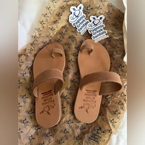 Greek Sandals in Tan